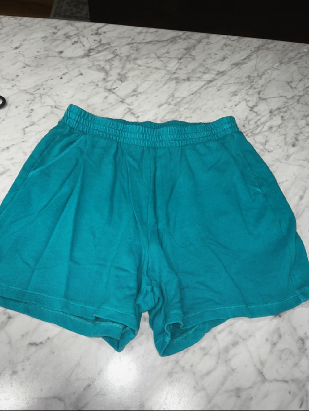 Old Navy Teal Elastic-Waist Athletic Shorts